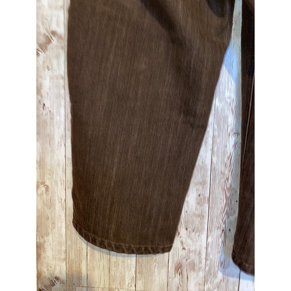 Chico's Platinum Series Cotton Brown Capris Denim Jeans Size 2 Cropped Pants (8) - Picture 8 of 11